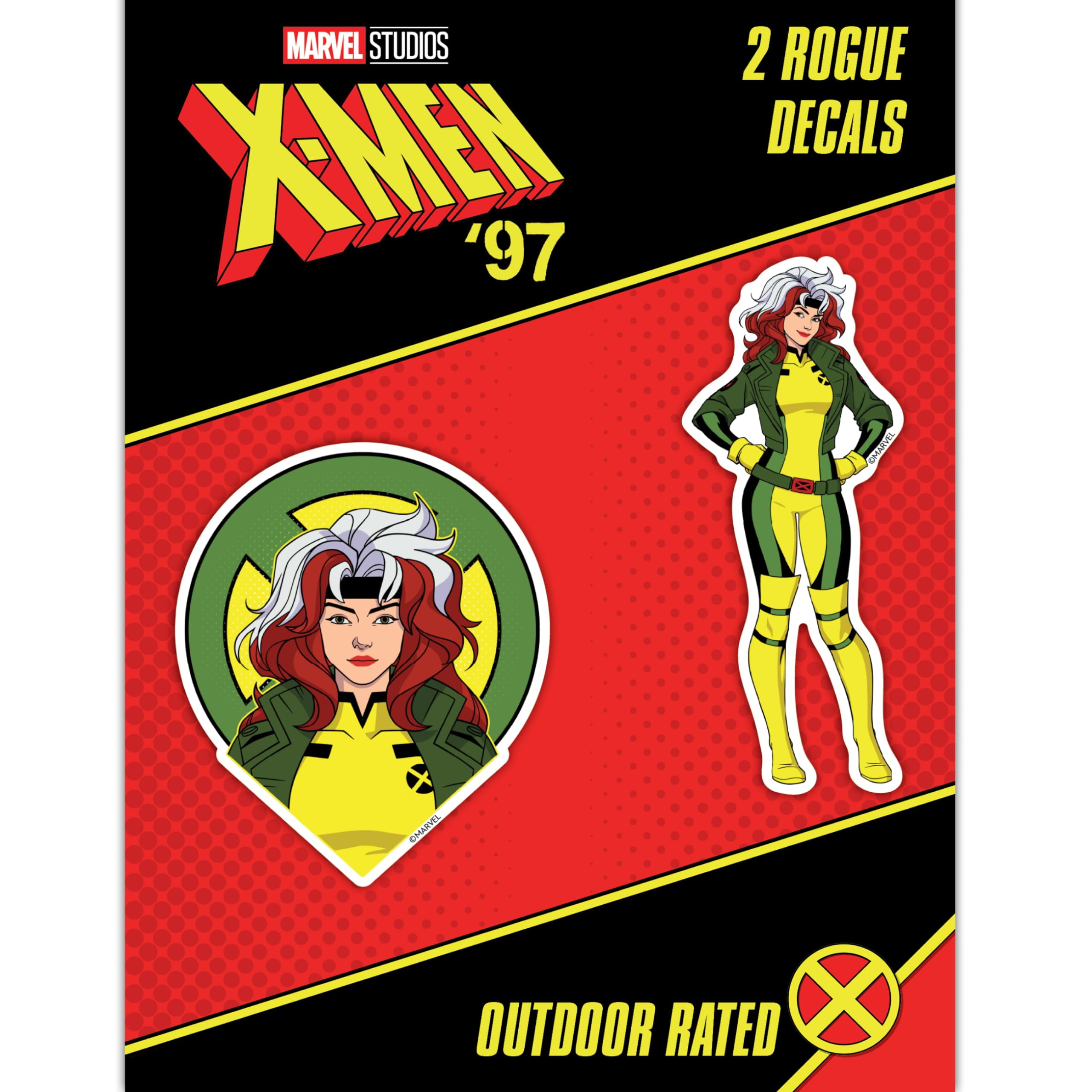 Marvel X-Men Rogue Decals - Set of 2 Vinyl Stickers for Water Bottle Laptop Car Truck Waterproof Bumper Stickers XMen Decals
