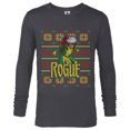 thumbnail image 1 of Marvel X-Men Rogue Holiday Sweater - Long Sleeve T-Shirt for Men - Customized-Charcoal Heather, 1 of 5