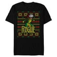 thumbnail image 1 of Marvel X-Men Rogue Holiday Sweater - Short Sleeve Blended T-Shirt for Adults - Customized-Black, 1 of 5