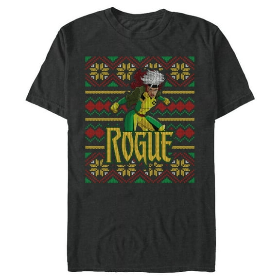 Marvel X-Men Rogue Holiday Sweater - Short Sleeve Blended T-Shirt for Adults - Customized-Dark Heather