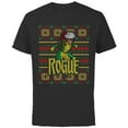 thumbnail image 1 of Marvel X-Men Rogue Holiday Sweater - Short Sleeve Cotton T-Shirt for Adults - Customized-Black, 1 of 5