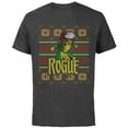 thumbnail image 1 of Marvel X-Men Rogue Holiday Sweater - Short Sleeve Cotton T-Shirt for Adults - Customized-Charcoal, 1 of 5