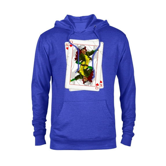 Marvel X-Men Rogue Playing Card 90s - Pullover Hoodie for Adults – Customized-Royal Heather