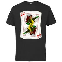 Marvel X-Men Rogue Playing Card 90s - Short Sleeve Cotton T-Shirt for Adults - Customized-Black