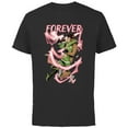 thumbnail image 1 of Marvel X-Men Rogue and Gambit Forever Kiss Valentine's Day - Short Sleeve Cotton T-Shirt for Adults - Customized-Black, 1 of 5