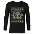 thumbnail image 1 of Marvel X-Men Storm Holiday Sweater - Long Sleeve T-Shirt for Men - Customized-Black, 1 of 5