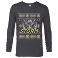 thumbnail image 1 of Marvel X-Men Storm Holiday Sweater - Long Sleeve T-Shirt for Men - Customized-Charcoal Heather, 1 of 5