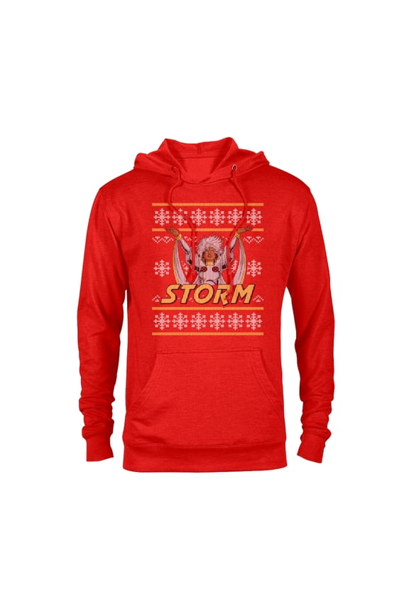 X-Men Storm Holiday Sweater - Pullover Hoodie for Adults - Customized-Red