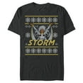 thumbnail image 1 of Marvel X-Men Storm Holiday Sweater - Short Sleeve Blended T-Shirt for Adults - Customized-Dark Heather, 1 of 5