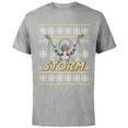 thumbnail image 1 of Marvel X-Men Storm Holiday Sweater - Short Sleeve Cotton T-Shirt for Adults - Customized-Athletic Heather, 1 of 5