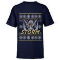 thumbnail image 1 of Marvel X-Men Storm Holiday Sweater - Short Sleeve T-Shirt for Kids - Customized-Navy, 1 of 5