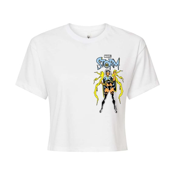 Marvel X-Men - Storm Icons - Juniors Cropped Graphic T-Shirt