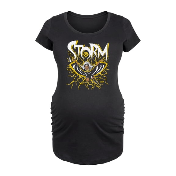 Marvel X-Men - Storm Lightning - Maternity Scoop Neck Graphic T-Shirt