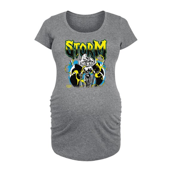 Marvel X-Men - Storm Metal - Maternity Scoop Neck Graphic T-Shirt
