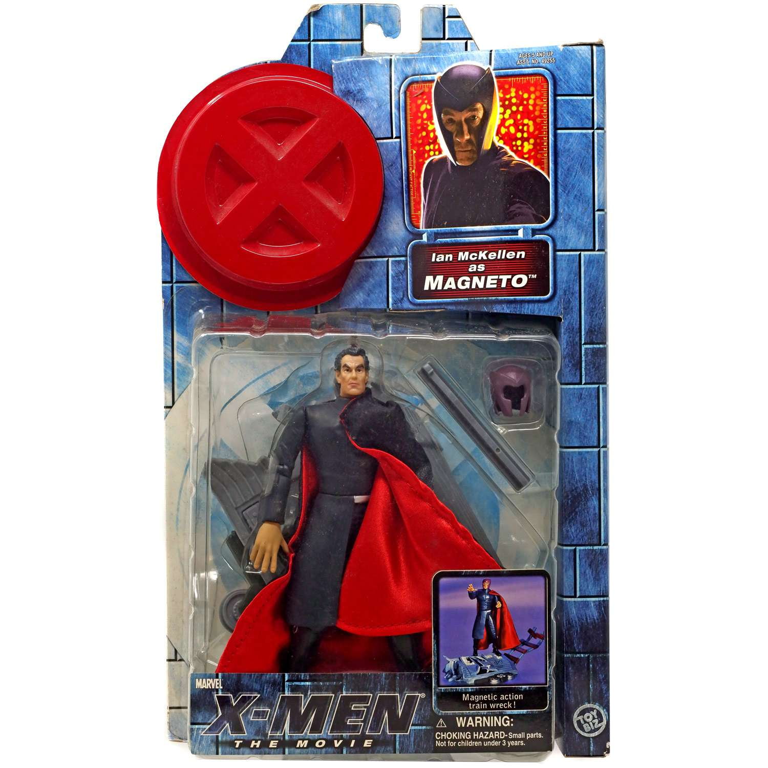 Marvel X-Men The Movie Magneto Train Wreck Action Figure