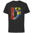 thumbnail image 1 of Marvel X-Men Wolverine 90s Animated Series - Short Sleeve Cotton T-Shirt for Adults- Customized-Black, 1 of 5