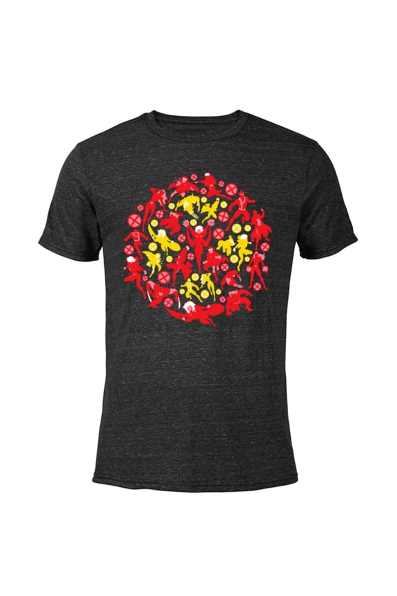 X-Men X Logo Super Heroes - Short Sleeve Blended T-Shirt for Adults – Customized-Black