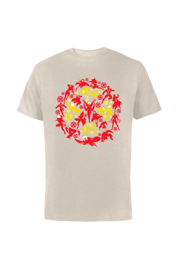 X-Men X Logo Super Heroes - Short Sleeve Cotton T-Shirt for Adults - Customized-Natural