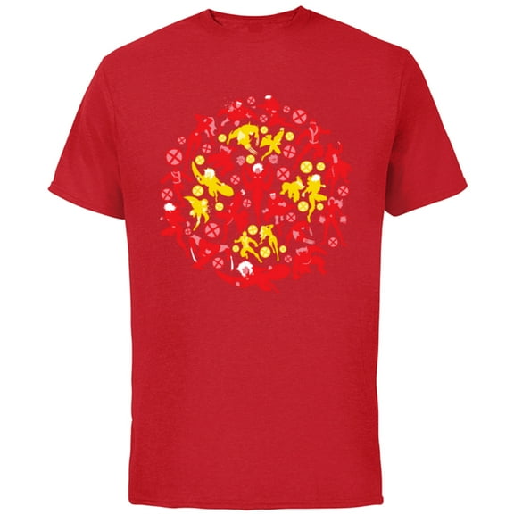 Marvel X-Men X Logo Super Heroes - Short Sleeve Cotton T-Shirt for Adults - Customized-Red