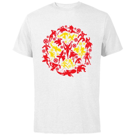 Marvel X-Men X Logo Super Heroes - Short Sleeve Cotton T-Shirt for Adults - Customized-White