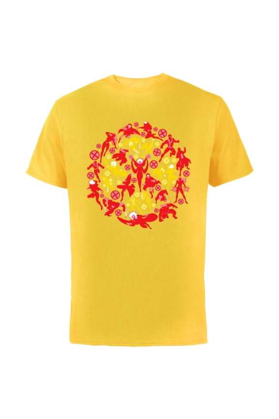 X-Men X Logo Super Heroes - Short Sleeve Cotton T-Shirt for Adults - Customized-Yellow