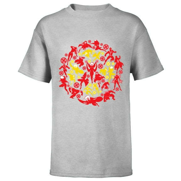 Marvel X-Men X Logo Super Heroes - Short Sleeve T-Shirt for Kids – Customized-Athletic Heather