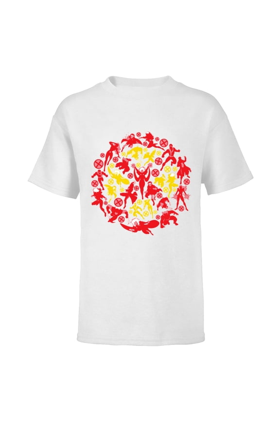 X-Men X Logo Super Heroes - Short Sleeve T-Shirt for Kids – Customized-White