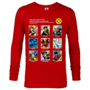 Marvel X-Men Xavier Institute 90s - Long Sleeve T-Shirt for Men - Customized-New Red