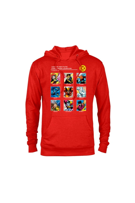 X-Men Xavier Institute 90s - Pullover Hoodie for Adults - Customized-Red Heather