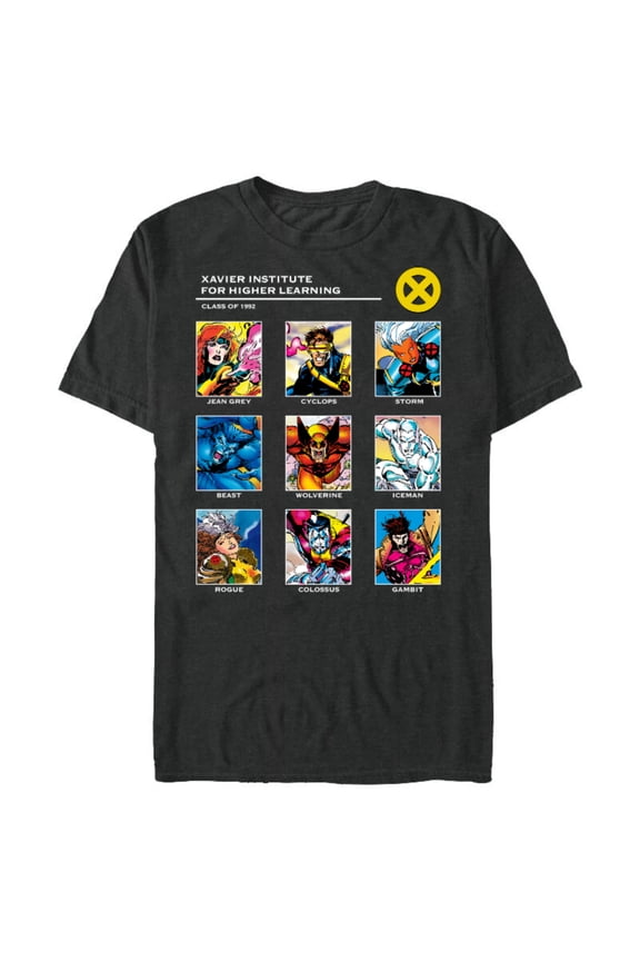X-Men Xavier Institute 90s - Short Sleeve Blended T-Shirt for Adults - Customized-Dark Heather