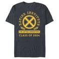 thumbnail image 1 of Marvel X-Men Xavier Institute Class of 2024 Grad Graduation - Short Sleeve Blended T-Shirt for Adults - Customized-Navy Heather, 1 of 5