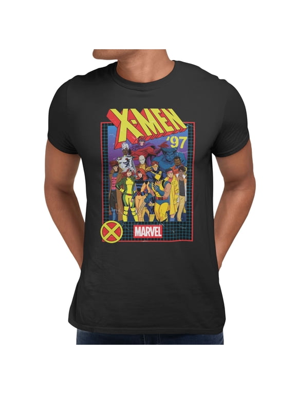 X-men 97 D+ Team Poster Retro Men's T-Shirt (Black, S-XXXL)