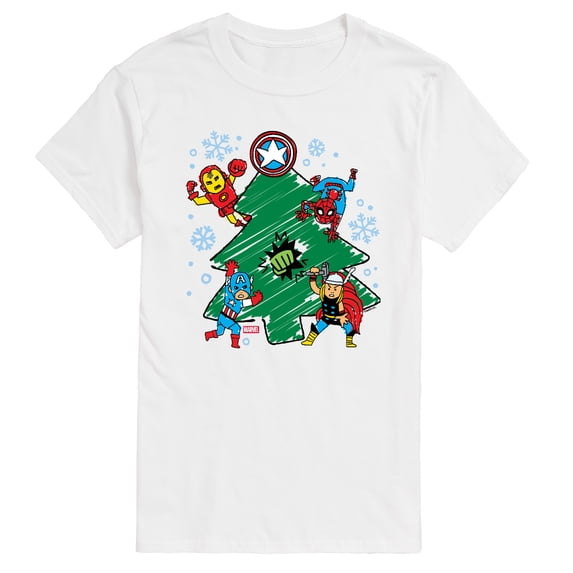 Marvel - Xmas Sketch - Men's Short Sleeve Graphic T-Shirt