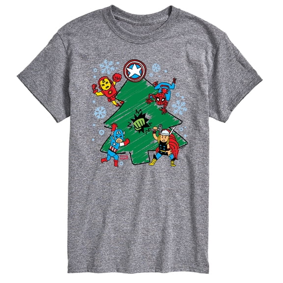 Marvel - Xmas Sketch - Men's Short Sleeve Graphic T-Shirt