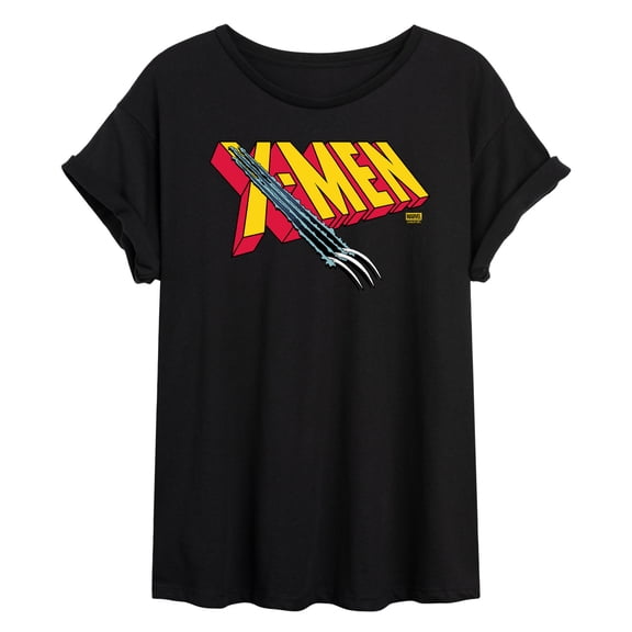 Marvel - Xmen Claw Rip -Womens Oversized Graphic T-Shirt