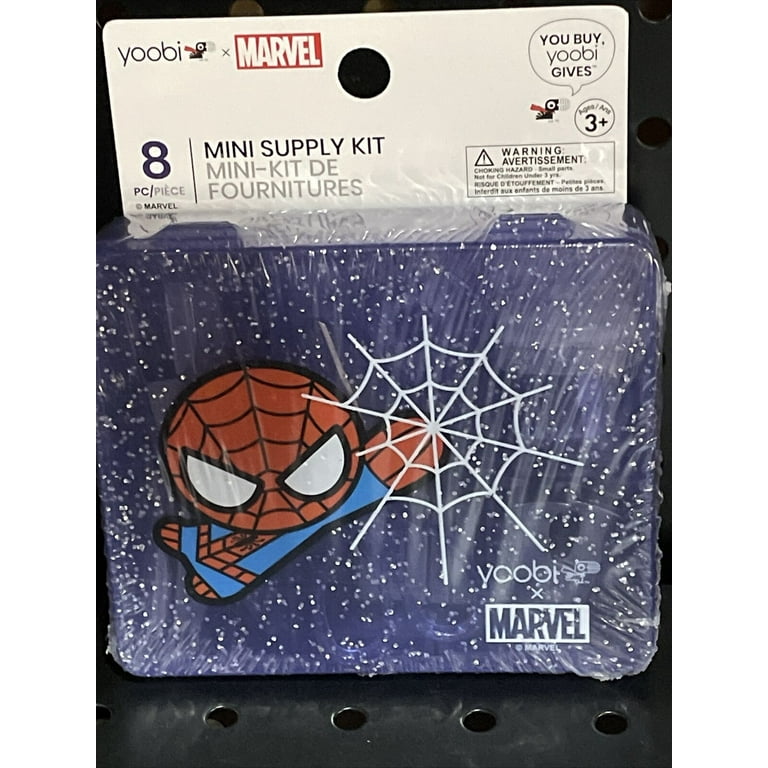 Marvel YOOBI Spiderman Mini Office Supply Kit NIB Accessories