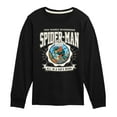 thumbnail image 1 of Marvel Your Friendly Neighborhood Spider-Man - Friendly Spidey Collegiate - Toddler And Youth Long Sleeve Graphic T-Shirt, 1 of 5