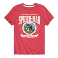 thumbnail image 1 of Marvel Your Friendly Neighborhood Spider-Man - Friendly Spidey Collegiate - Toddler And Youth Short Sleeve Graphic T-Shirt, 1 of 5