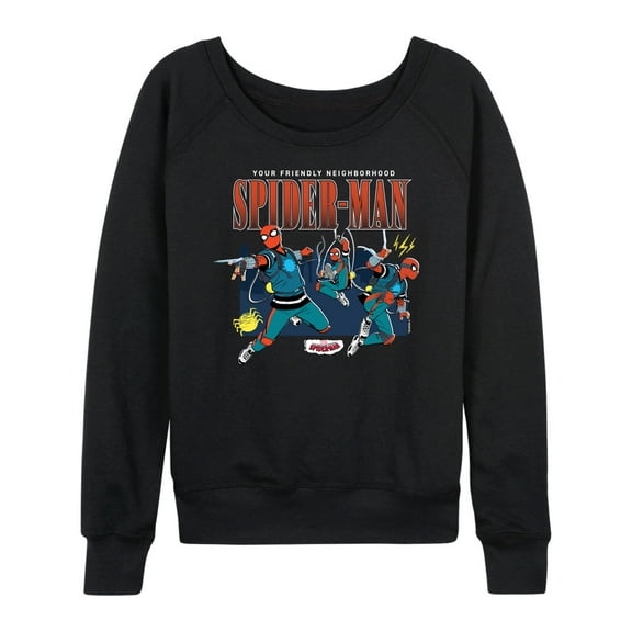 Marvel Your Friendly Neighborhood Spider-Man - Homemade Uniform - Women's French Terry Pullover Long Sleeve Shirt