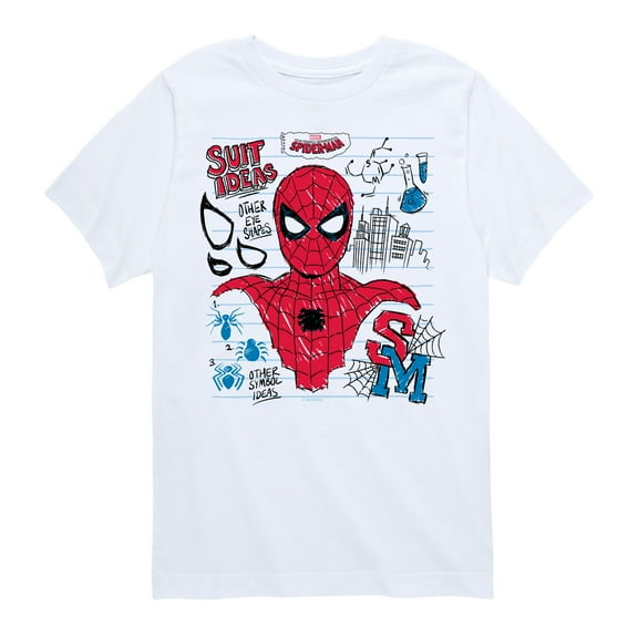 Marvel Your Friendly Neighborhood Spider-Man - Scribble - Toddler And Youth Short Sleeve Graphic T-Shirt