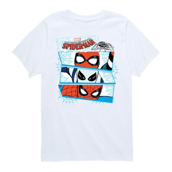 Marvel Your Friendly Neighborhood Spider-Man - Spider Suit Masks - Toddler And Youth Short Sleeve Graphic T-Shirt