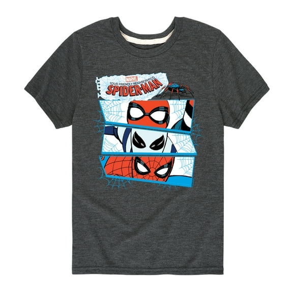 Marvel Your Friendly Neighborhood Spider-Man - Spider Suit Masks - Toddler And Youth Short Sleeve Graphic T-Shirt