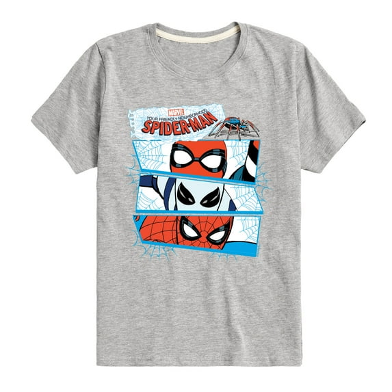 Marvel Your Friendly Neighborhood Spider-Man - Spider Suit Masks - Toddler And Youth Short Sleeve Graphic T-Shirt