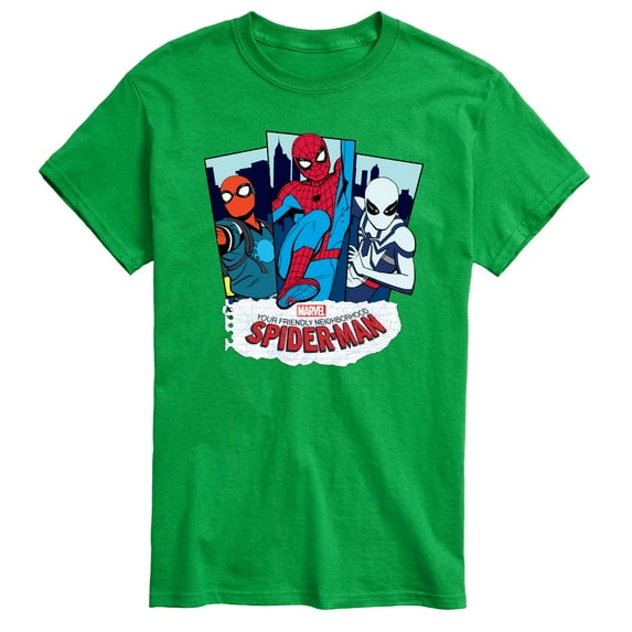 Marvel Your Friendly Neighborhood Spider-Man - Spider Suits - Adult Short Sleeve Graphic T-Shirt