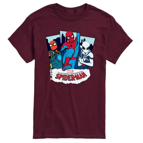Marvel Your Friendly Neighborhood Spider-Man - Spider Suits - Adult Short Sleeve Graphic T-Shirt