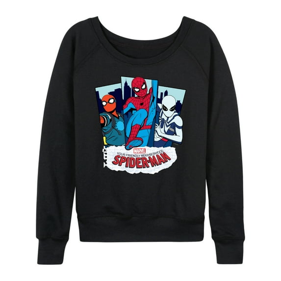 Marvel Your Friendly Neighborhood Spider-Man - Spider Suits - Women's French Terry Pullover Long Sleeve Shirt
