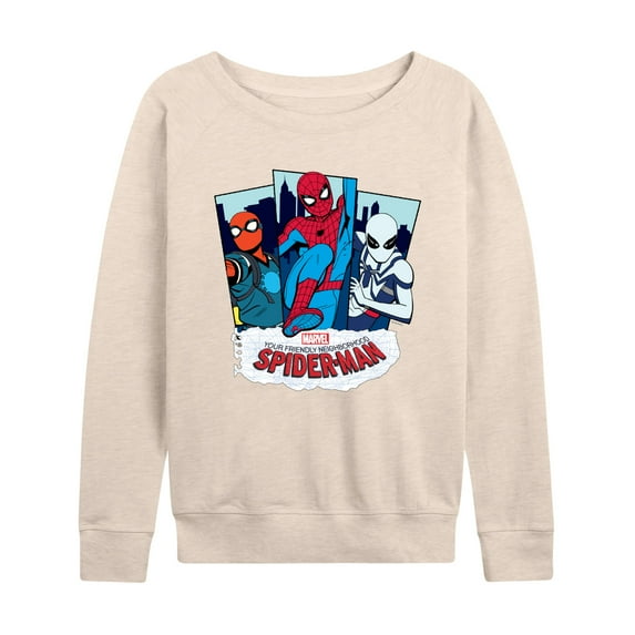 Marvel Your Friendly Neighborhood Spider-Man - Spider Suits - Women's French Terry Pullover Long Sleeve Shirt