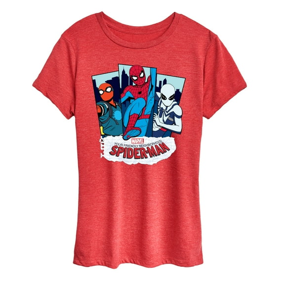 Marvel Your Friendly Neighborhood Spider-Man - Spider Suits - Women's Short Sleeve Graphic T-Shirt