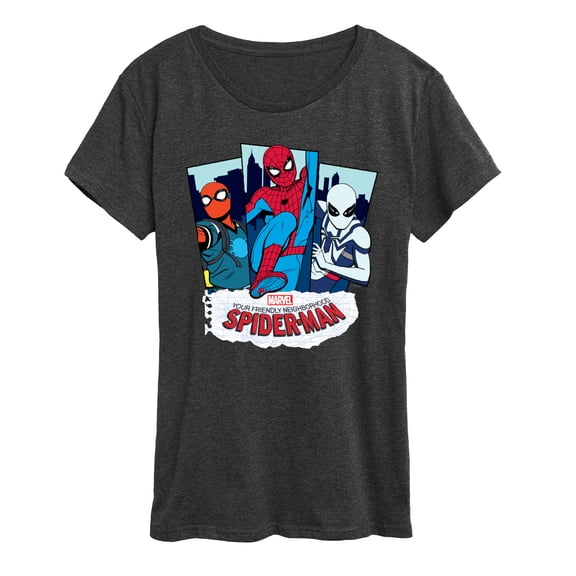 Marvel Your Friendly Neighborhood Spider-Man - Spider Suits - Women's Short Sleeve Graphic T-Shirt