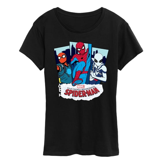 Marvel Your Friendly Neighborhood Spider-Man - Spider Suits - Women's Short Sleeve Graphic T-Shirt